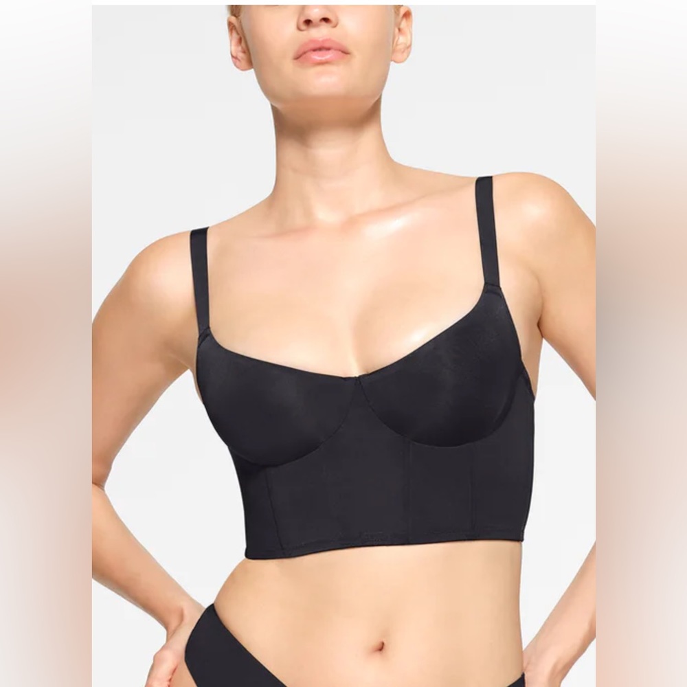 🖤SKIMS DEMI CORSET BRA IN ONYX 34D 34DD
